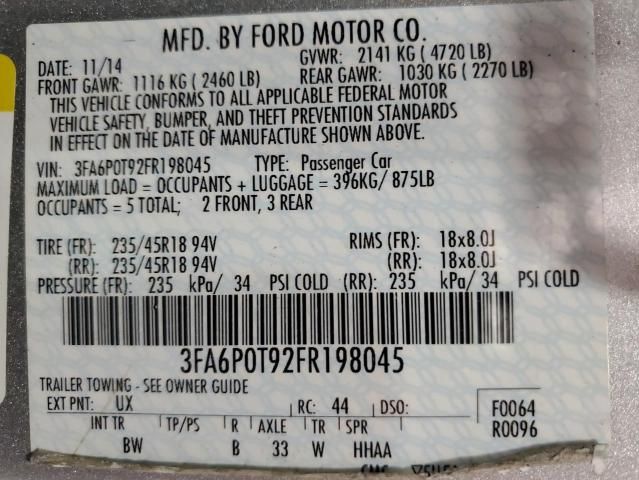 2015 Ford Fusion SE