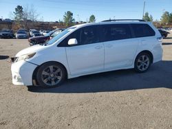 Toyota Sienna Sport salvage cars for sale: 2012 Toyota Sienna Sport