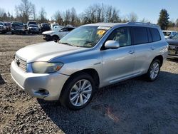 Toyota Highlander salvage cars for sale: 2008 Toyota Highlander Hybrid Limited