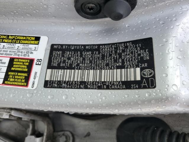 2011 Toyota Corolla Base