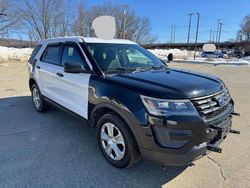 Salvage cars for sale at North Billerica, MA auction: 2018 Ford Explorer Police Interceptor