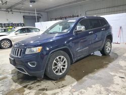 Salvage cars for sale at Candia, NH auction: 2016 Jeep Grand Cherokee Limited