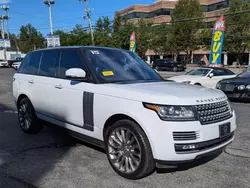 Salvage cars for sale at North Billerica, MA auction: 2015 Land Rover Range Rover Autobiography