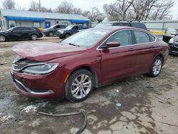 Salvage cars for sale at Wichita, KS auction: 2015 Chrysler 200 Limited