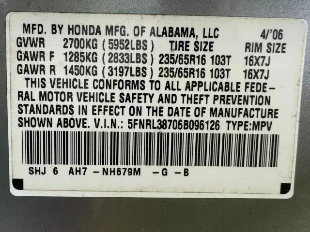 2006 Honda Odyssey EXL