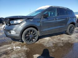 Salvage cars for sale at Woodhaven, MI auction: 2017 Ford Escape SE