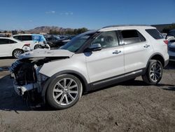 Salvage cars for sale at Las Vegas, NV auction: 2017 Ford Explorer Limited