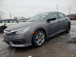 Salvage cars for sale at Woodhaven, MI auction: 2018 Honda Civic LX