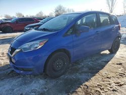 Nissan salvage cars for sale: 2017 Nissan Versa Note S