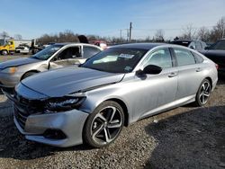 Salvage cars for sale at Hillsborough, NJ auction: 2022 Honda Accord Sport