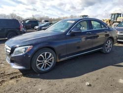 Salvage cars for sale at Duryea, PA auction: 2016 Mercedes-Benz C 300 4matic