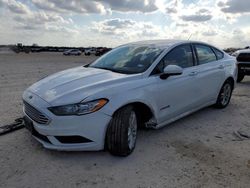 Salvage cars for sale at San Antonio, TX auction: 2018 Ford Fusion SE Hybrid