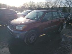 Salvage cars for sale at North Billerica, MA auction: 2003 Toyota Rav4