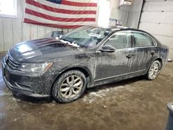 Salvage cars for sale at Lyman, ME auction: 2017 Volkswagen Passat S