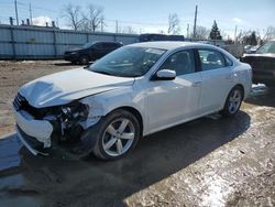 Salvage cars for sale from Copart Lansing, MI: 2015 Volkswagen Passat S