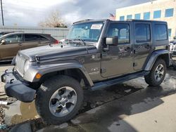 Jeep salvage cars for sale: 2017 Jeep Wrangler Unlimited Sahara