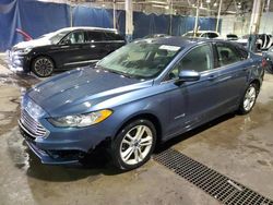 Salvage cars for sale at Woodhaven, MI auction: 2018 Ford Fusion SE Hybrid