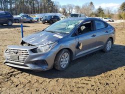 Salvage cars for sale at North Billerica, MA auction: 2019 Hyundai Accent SE