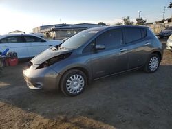 Salvage cars for sale at San Diego, CA auction: 2016 Nissan Leaf SV