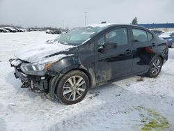 Salvage cars for sale at Woodhaven, MI auction: 2021 Nissan Versa SV