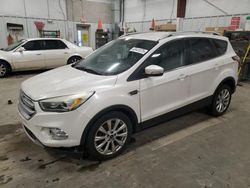 Salvage cars for sale at Mcfarland, WI auction: 2017 Ford Escape Titanium