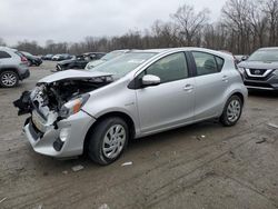 Salvage cars for sale from Copart Ellwood City, PA: 2015 Toyota Prius C