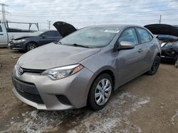 Salvage cars for sale from Copart Elgin, IL: 2014 Toyota Corolla L