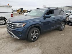 Salvage cars for sale at Kansas City, KS auction: 2022 Volkswagen Atlas SE