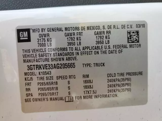 2010 GMC Sierra K1500 SLE