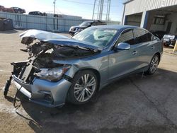 Salvage cars for sale at Chicago Heights, IL auction: 2018 Infiniti Q50 Luxe