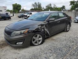 Vehiculos salvage en venta de Copart Opa Locka, FL: 2014 KIA Optima LX