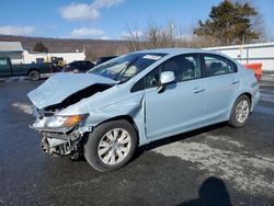 Honda salvage cars for sale: 2012 Honda Civic LX