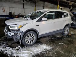 Ford salvage cars for sale: 2017 Ford Escape Titanium