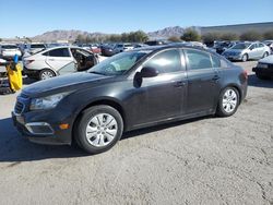 Salvage cars for sale from Copart Las Vegas, NV: 2015 Chevrolet Cruze LS