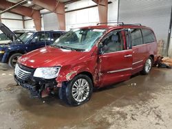 Salvage cars for sale at Lansing, MI auction: 2015 Chrysler Town & Country Touring L