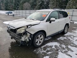 Salvage cars for sale at Arlington, WA auction: 2015 Subaru Forester 2.5I Limited