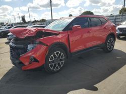 Salvage cars for sale at Miami, FL auction: 2023 Chevrolet Blazer RS