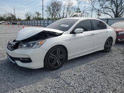 Salvage cars for sale at Riverview, FL auction: 2017 Honda Accord Sport