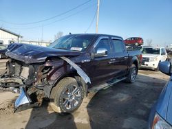 Salvage cars for sale at Pekin, IL auction: 2018 Ford F150 Supercrew