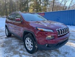 Salvage cars for sale at North Billerica, MA auction: 2015 Jeep Cherokee Latitude