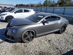 Salvage cars for sale at Memphis, TN auction: 2012 Bentley Continental GT