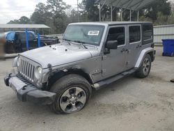 Salvage cars for sale at Savannah, GA auction: 2017 Jeep Wrangler Unlimited Sahara