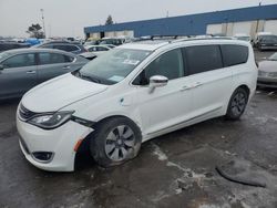 Salvage cars for sale at Woodhaven, MI auction: 2018 Chrysler Pacifica Hybrid Limited