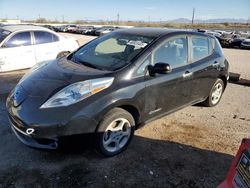 Salvage cars for sale at Tucson, AZ auction: 2013 Nissan Leaf S