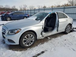 Salvage cars for sale at Chicago Heights, IL auction: 2018 Mercedes-Benz C 300 4matic