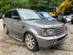 Salvage cars for sale at Mendon, MA auction: 2007 Land Rover Range Rover Sport HSE