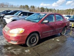 Salvage cars for sale at Exeter, RI auction: 2003 Toyota Corolla CE