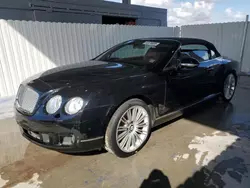 Salvage cars for sale at West Palm Beach, FL auction: 2011 Bentley Continental GTC Speed