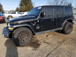 Salvage cars for sale at Finksburg, MD auction: 2018 Jeep Wrangler Unlimited Sahara