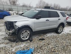 Salvage cars for sale at Wayland, MI auction: 2017 Ford Explorer